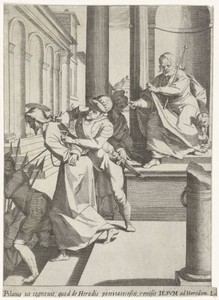 Christus wordt door Pilatus naar Herodes gestuurd