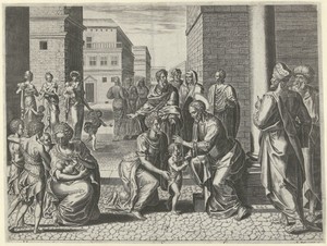 Christus zegent de kinderen