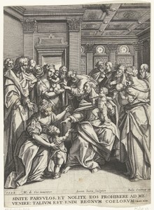 Christus zegent de kinderen