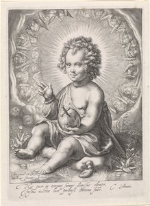 Christuskind als Salvator Mundi