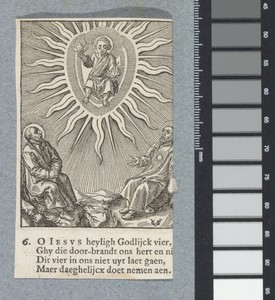 Christuskind in een vlammend hart