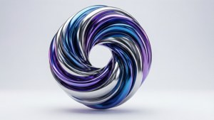 Chrome Abstract Twist