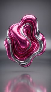 Chrome Blob Surreal