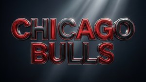 Chrome Bulls Typography