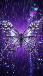 Chrome Butterfly Rain