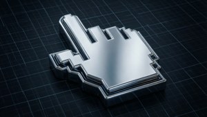 Chrome Cursor Futuristic
