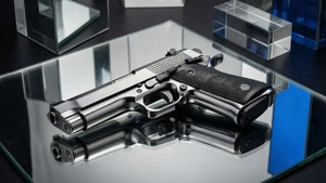 Chrome Handgun Mirror