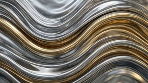 Chrome Liquid Ripples