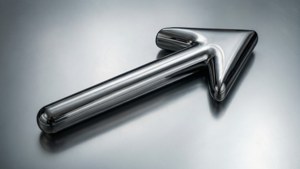 Chrome Metallic Arrow
