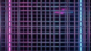 Chrome Neon Grid