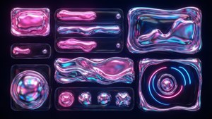 Chrome Neon UI
