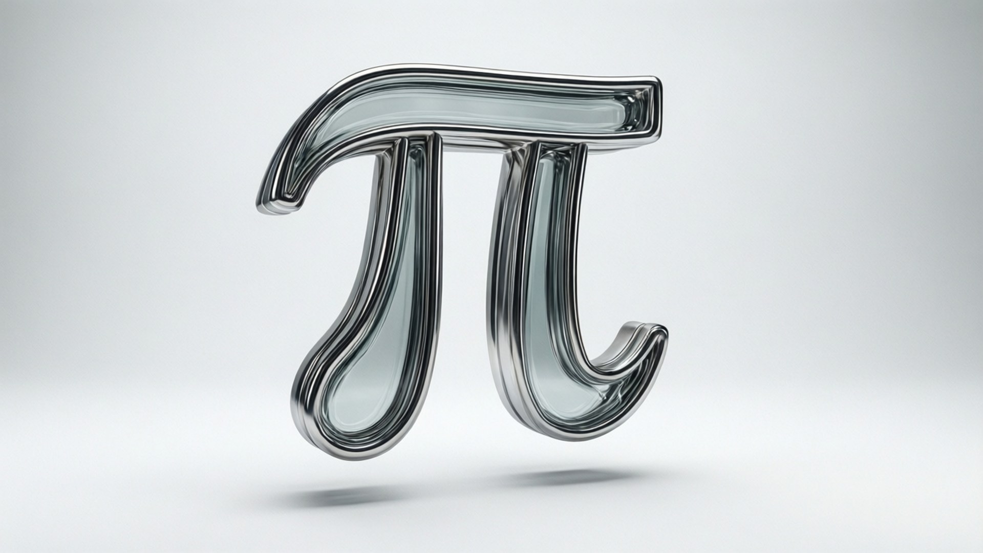 Chrome Pi Minimal by Wallpapers.art Studio