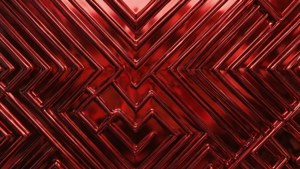 Chrome Red Geometry