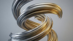 Chrome Ribbon Twist
