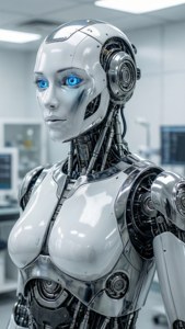 Chrome Robot Portrait