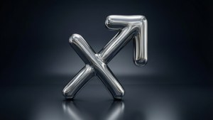 Chrome Sagittarius Symbol