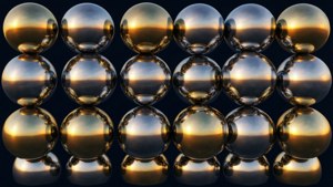 Chrome Sphere Grid