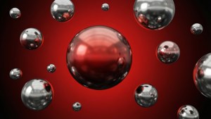 Chrome Spheres Red
