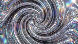 Chrome Swirl Abstraction