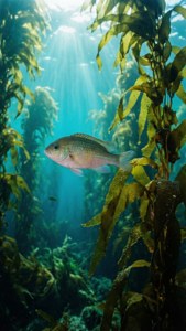 Chromis in Kelp