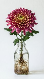 Chrysanthemum in Glass