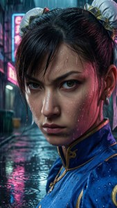 Chun-Li Rainy Alley Portrait