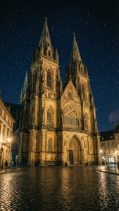Chur Cathedral Night