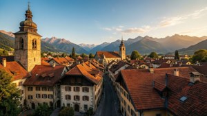 Chur Sunset Panorama