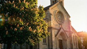 Church at Golden Hour