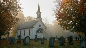 Church in Autumn Fog