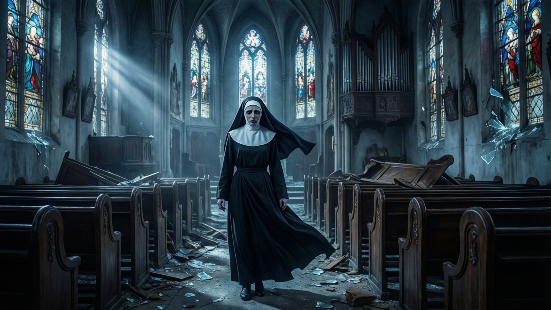 Church in Ruin by Wallpapers.art Studio