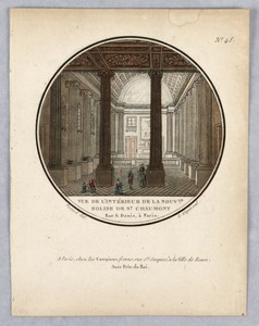 Church of Saint Chaumont, Plate 48 from "Vues Pittoresques des Princepaux Édifices de Paris"
