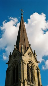 Church Spire Blue Sky