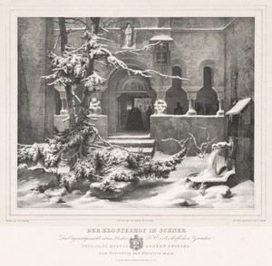 Churchyard with Snow