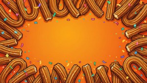Churro Border Pattern