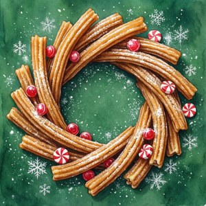 Churro Christmas Wreath