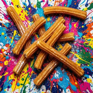 Churro Splatter Pop Art