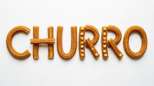 Churro Typography Art