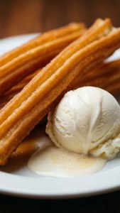 Churros Ice Cream Duo