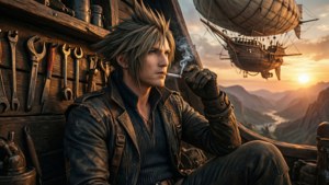 Cid's Airship Sunset