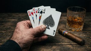Cigar and Whiskey Hand