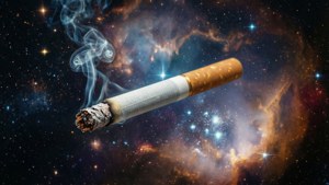 Cigarette in Space