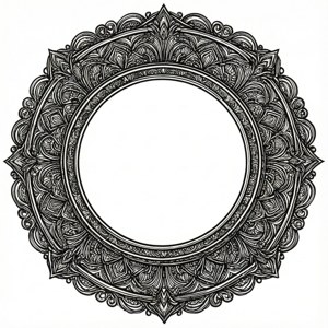 Circle Frame Ornament