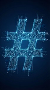 Circuit Board Hashtag