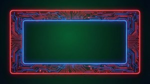 Circuit Neon Border