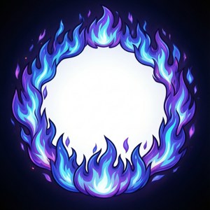 Circular Blue Purple Fire