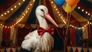 Circus Stork Balloon