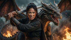 Ciri vs the Dragon