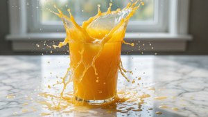 Citrus Splash on Marble