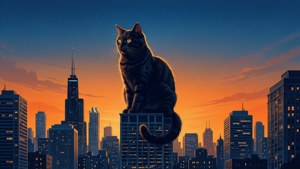 City Cat Silhouette
